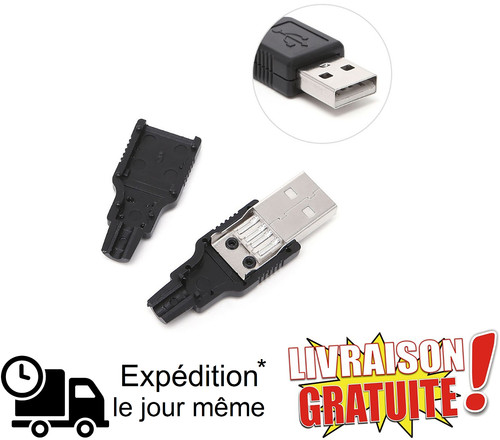 Connecteur usb mâle réparez - connecteur,