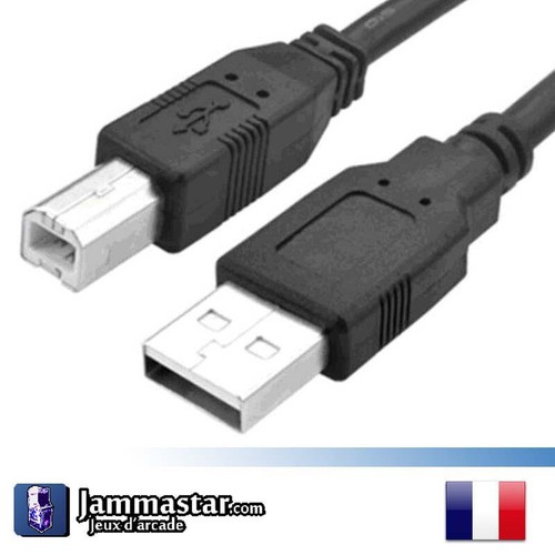 Câble usb mâle b - mâle, a